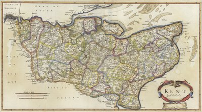 Map of Kent by Robert Morden
